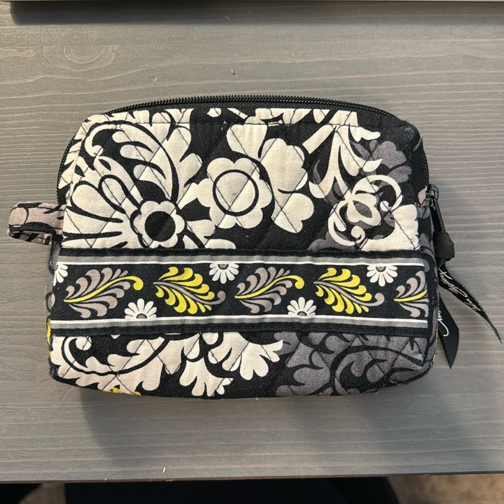 Small lined Vera Bradley makeup bag